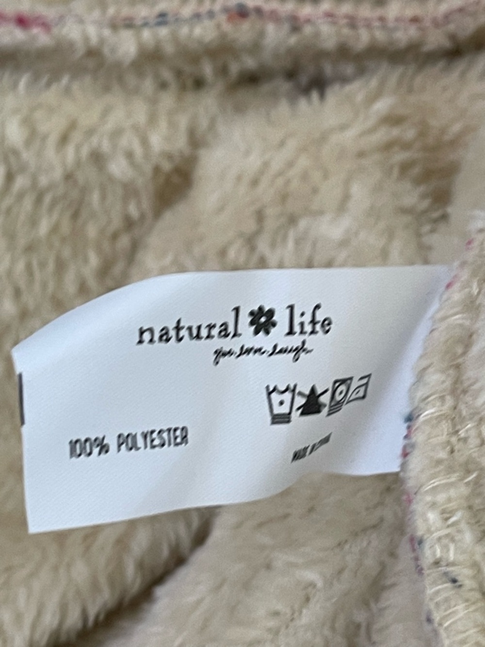 Natural Life Long Cozy Blanket Kimono 
 size L/XL Bohemian Whimsical Festival - Picture 10 of 12